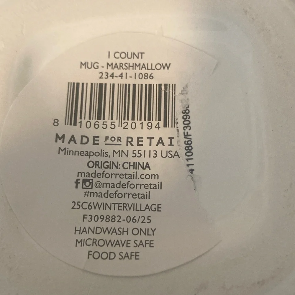Target BP 2025 Christmas Marshmallow Mug